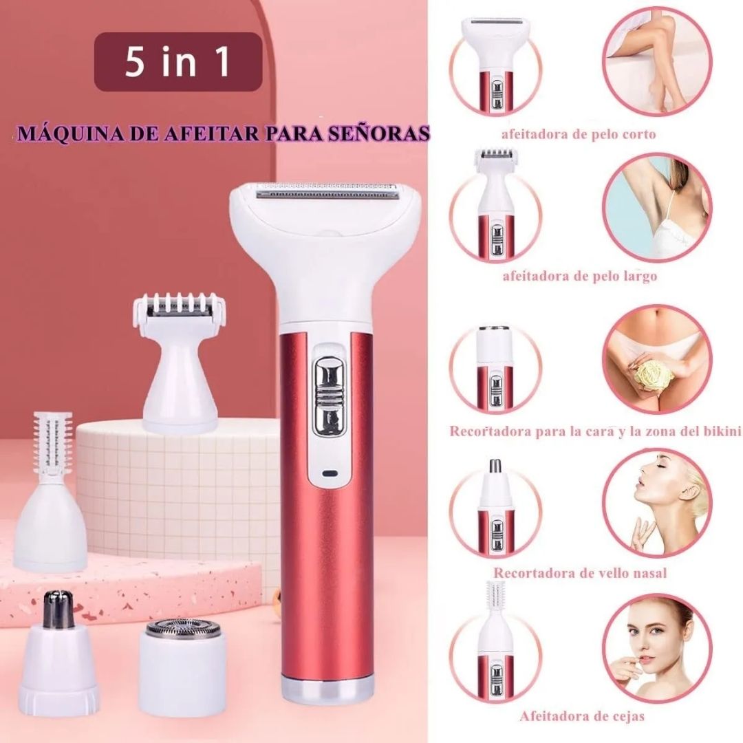 Combo Depiladora 4 en 1 Mujer Geemy GM-3074 – Cuidado Total en Casa x 1 set 💖🛁