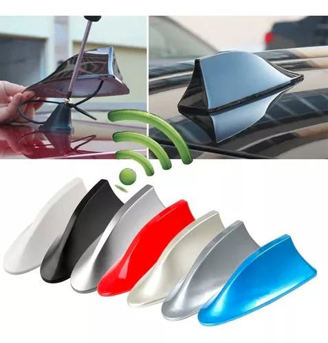 🦈 Antena Estilo Tiburón, Señal Potenciada y Diseño Aerodinámico – x1 unidad 🚗📡