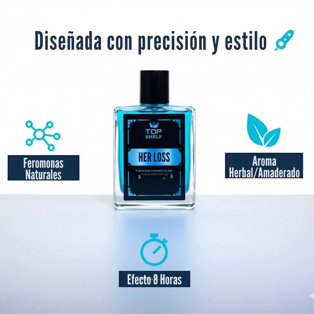 Her Loss Azul™ – Top Shelf (Feromonas para Hombre 1.7 oz) 💙