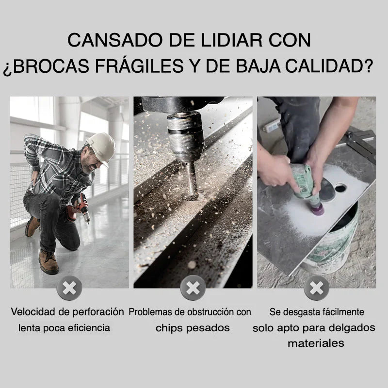 Kit Brocas Aleación Ultra-Duras — Set x 4 (Pro) 🔧.