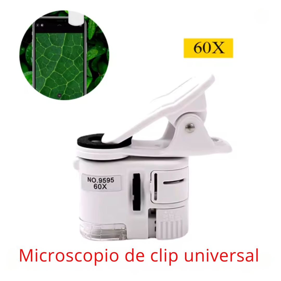 Mini Lupa LED 60X con Luz Blanca y Ultravioleta – Detección y Precisión Portátil 🔍💡