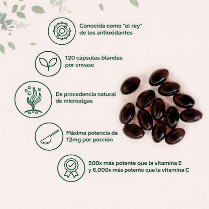 Astaxantina Ultra Pure™ 12 mg x 120 cápsulas