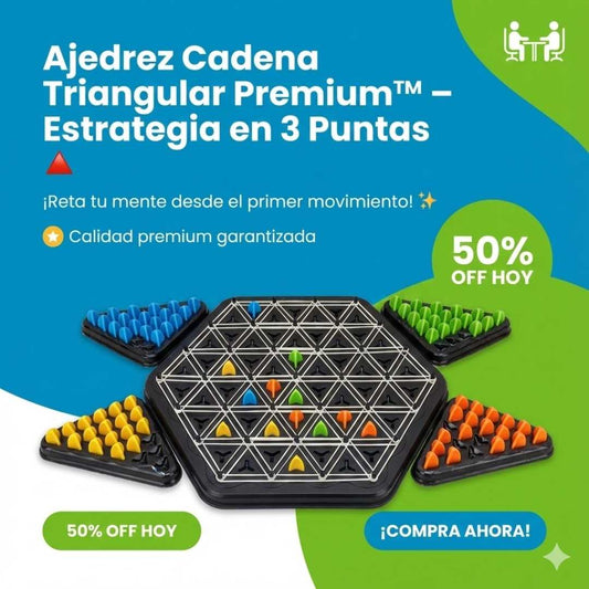 Ajedrez Cadena Triangular Premium™ – Estrategia en 3 Puntas 🔺