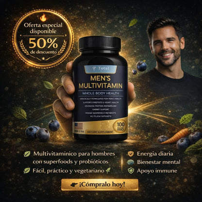 Rainbow Light Men’s One+™ – Multivitamínico Masculino con Ashwagandha y Probióticos