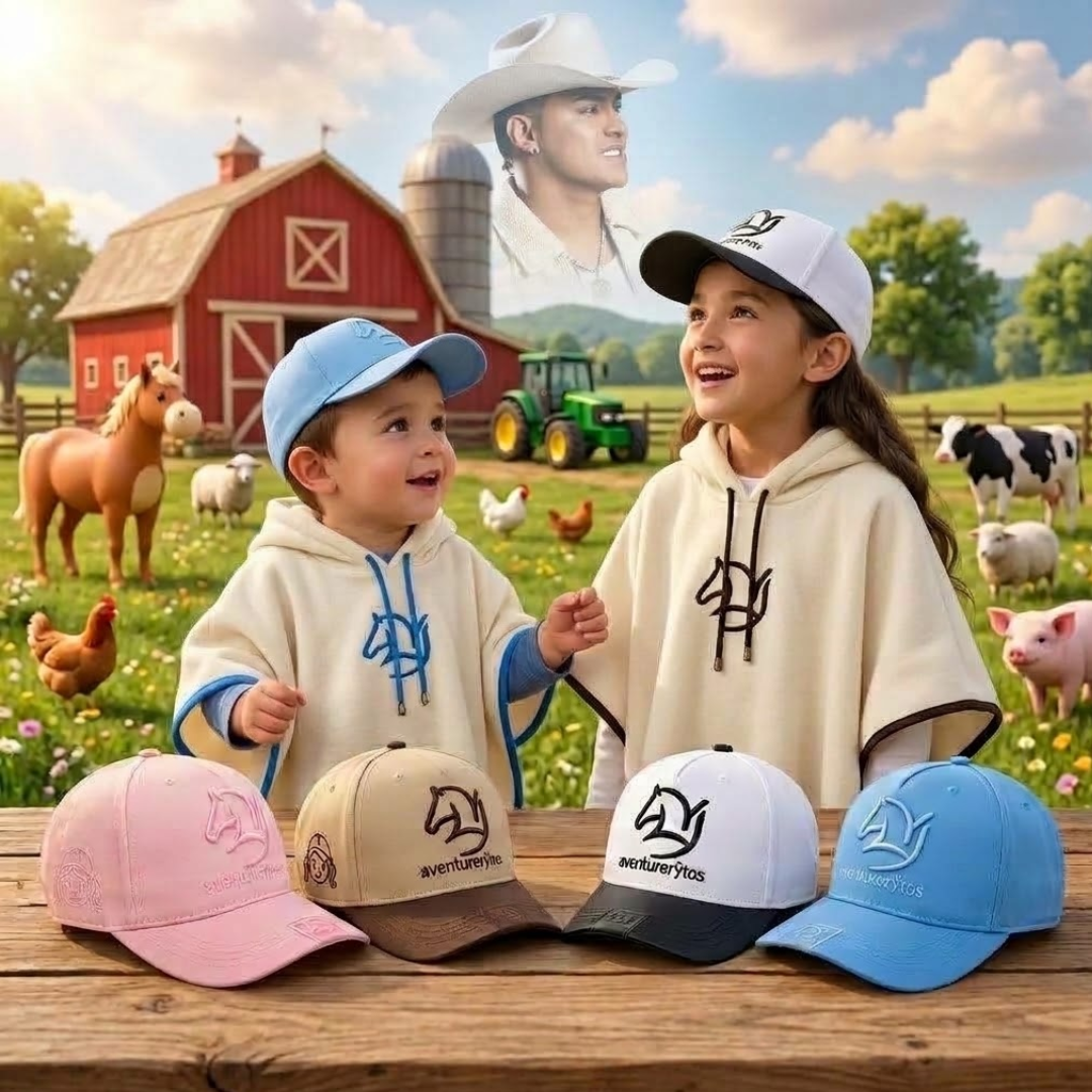 ♥️🐎Gorra Aventurerytos Yeison Jiménez – Edición La Cumbre para Niños