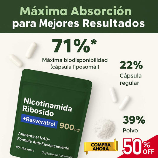 Liposomal NAD+ ProCell™ 120 cáps – Energía Celular Premium 🔋