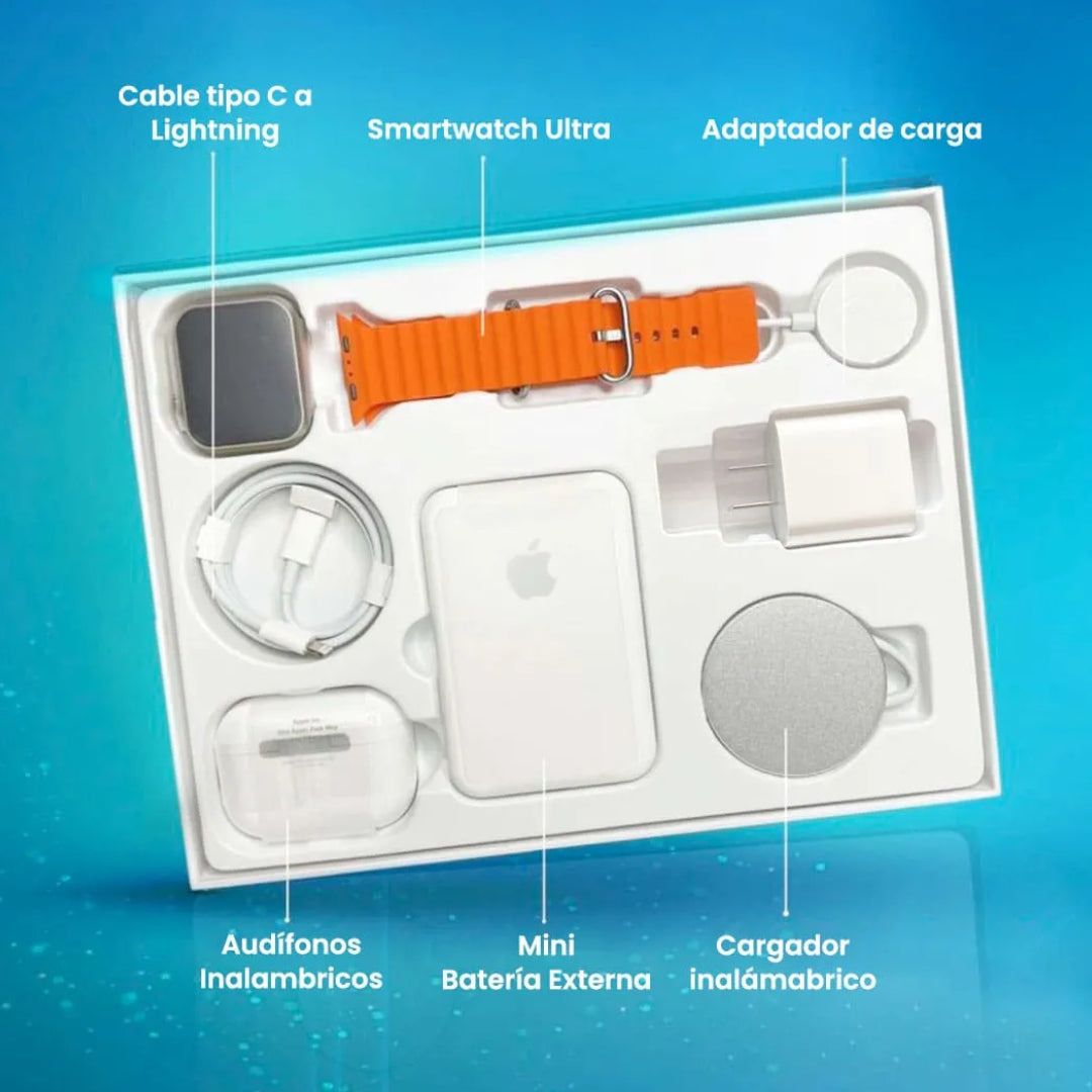 Combo X8: Tecnología Integral para tu Día a Día – Smartwatch, Auriculares y Más ⚙️📱
