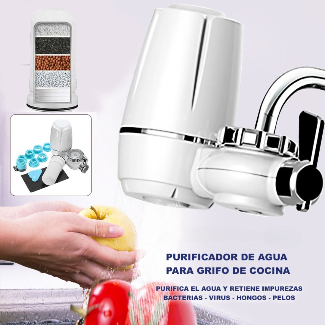 Filtro Purificador de Agua para Grifo – 7 Niveles de Filtración 🛠️💧