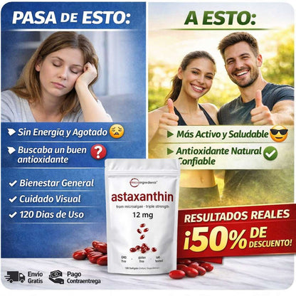 Astaxantina Ultra Pure™ 12 mg x 120 cápsulas