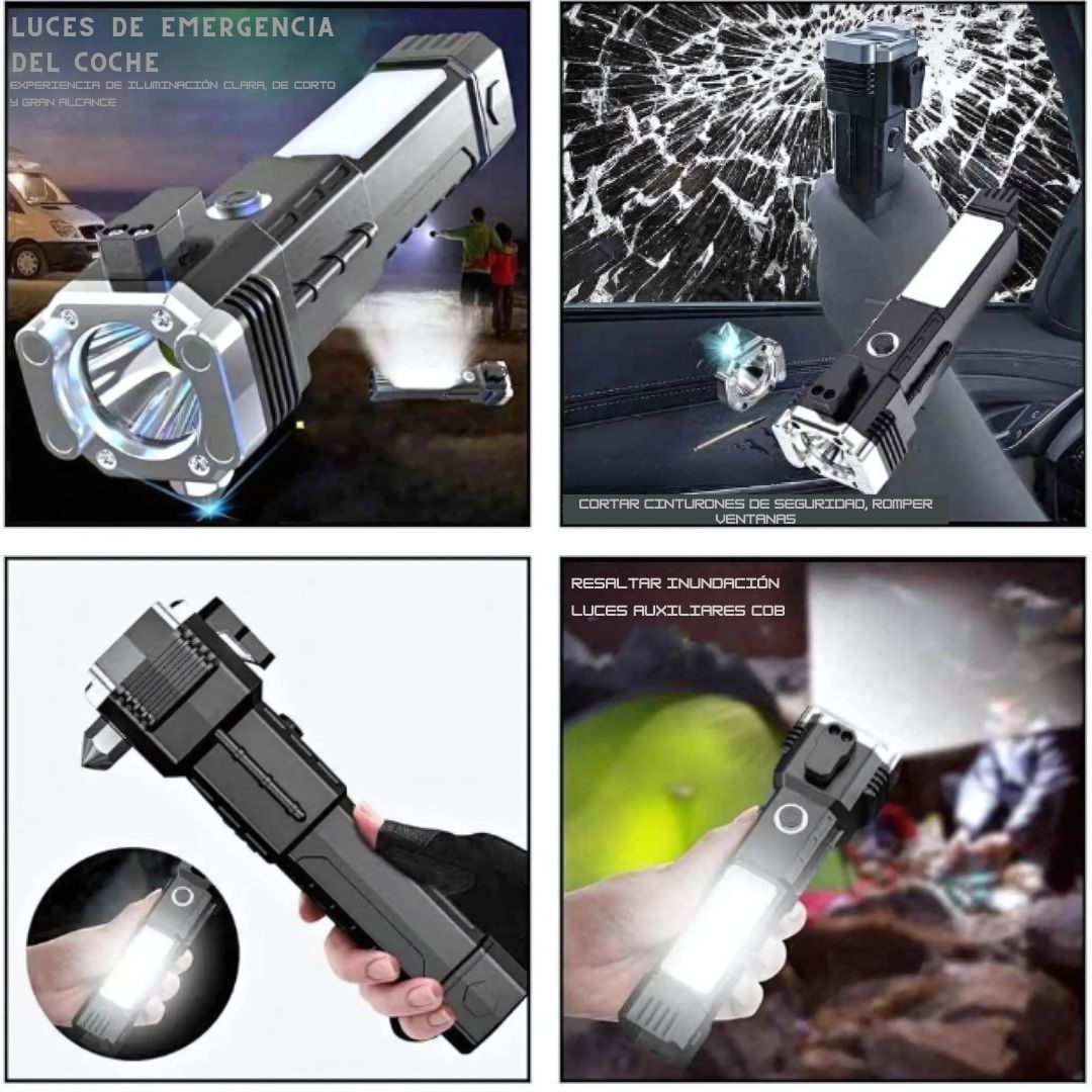 Linterna Táctica Multiuso 3 en 1 - SafeLight Pro™ 🔦🚗