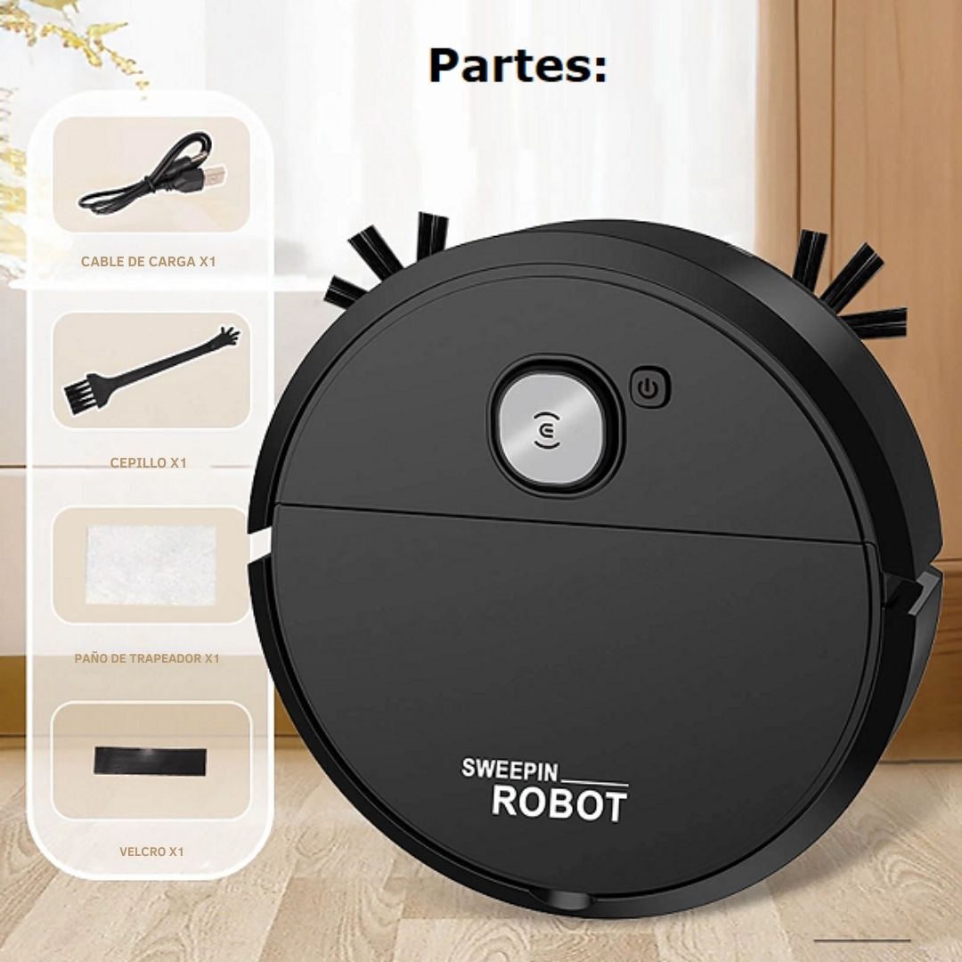 Robot Aspirador Silencioso 3 en 1 - LimpiaFácil™ 🤖✨