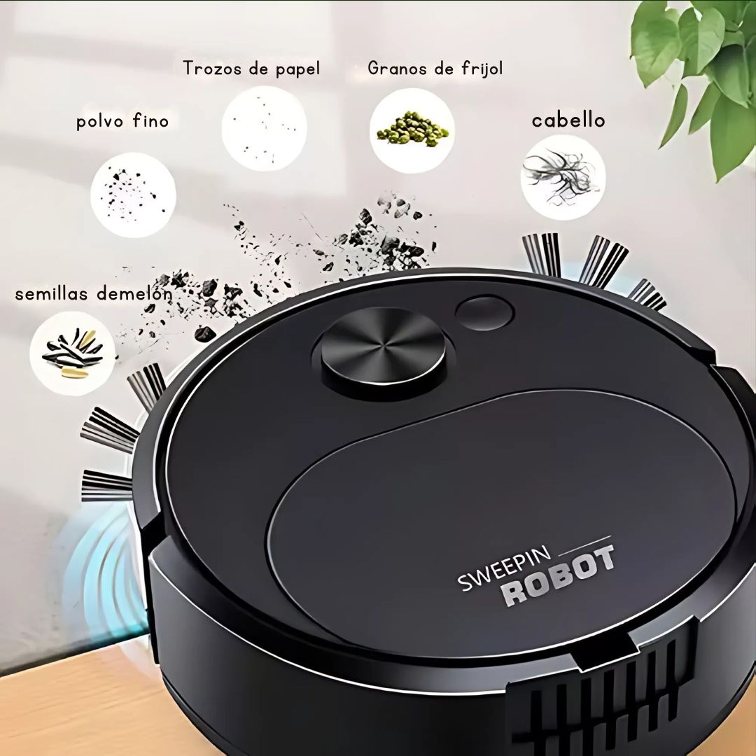 Robot Aspirador Silencioso 3 en 1 - LimpiaFácil™ 🤖✨