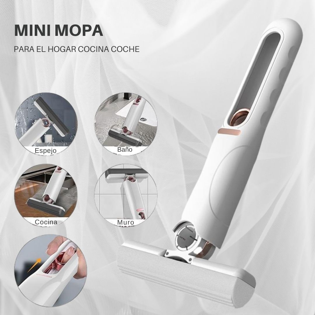 Mini Mopa Exprés 2 en 1 - Limpieza Sin Esfuerzo™ 🧽✨