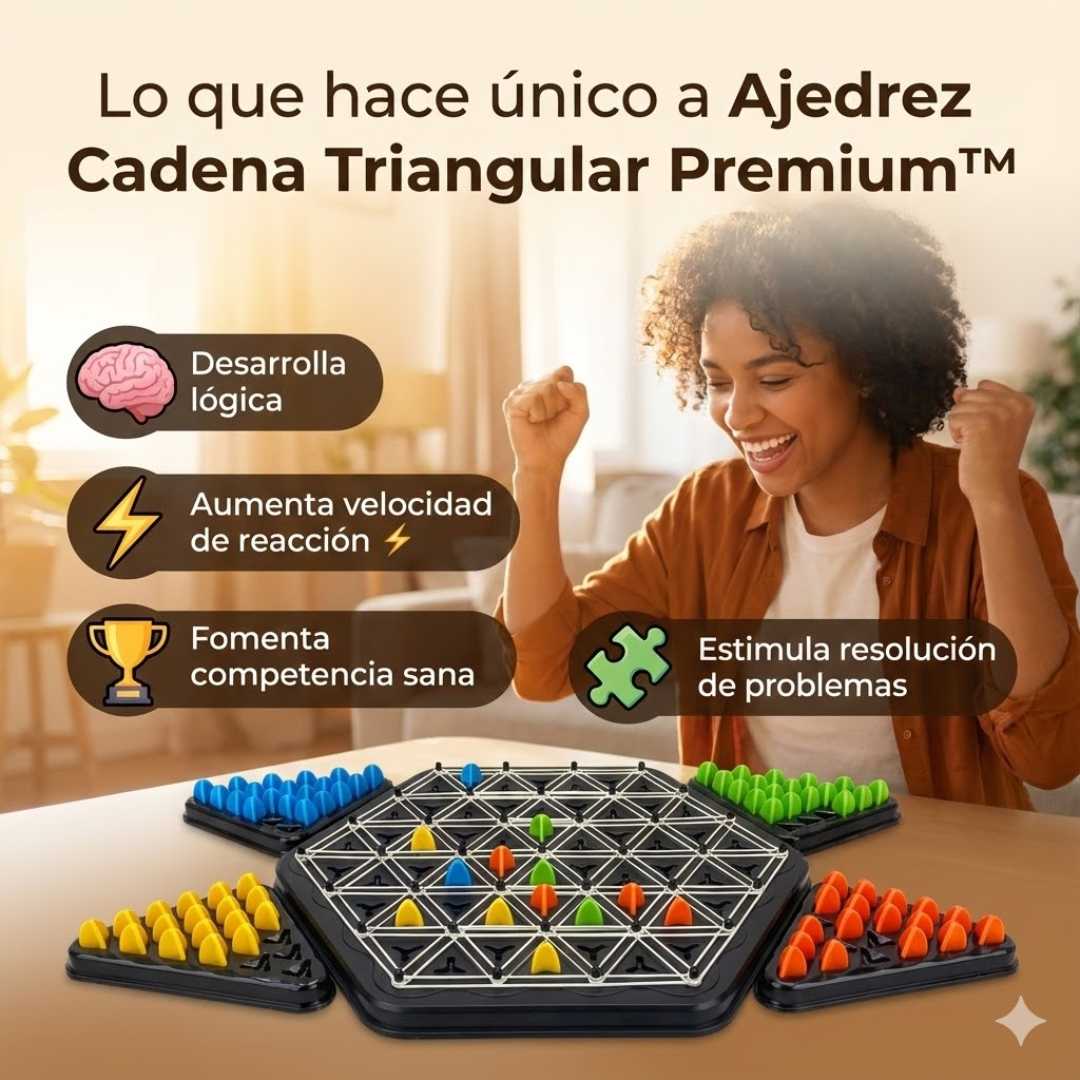 Ajedrez Cadena Triangular Premium™ – Estrategia en 3 Puntas 🔺