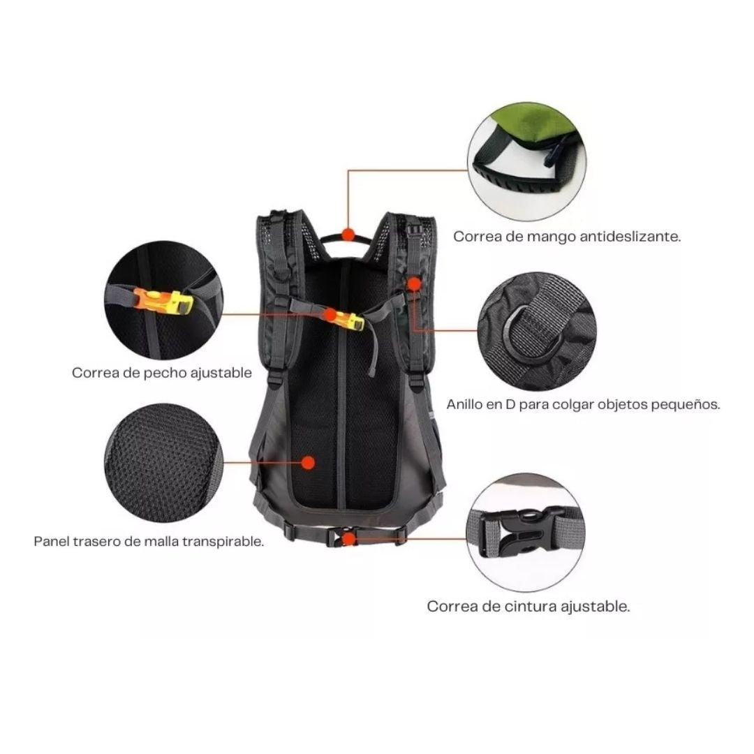 Maleta Morral Reflectiva con Direccionales LED + Control Remoto 🚴✨