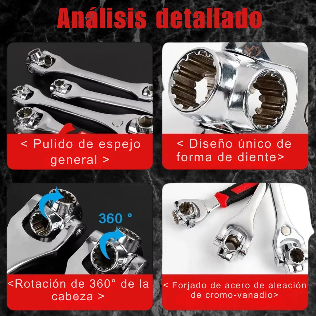 Llave Universal 48 en 1 Ajustable - PowerGrip Pro™ 🔧✨