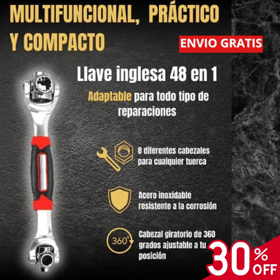 Llave Universal 48 en 1 Ajustable - PowerGrip Pro™ 🔧✨