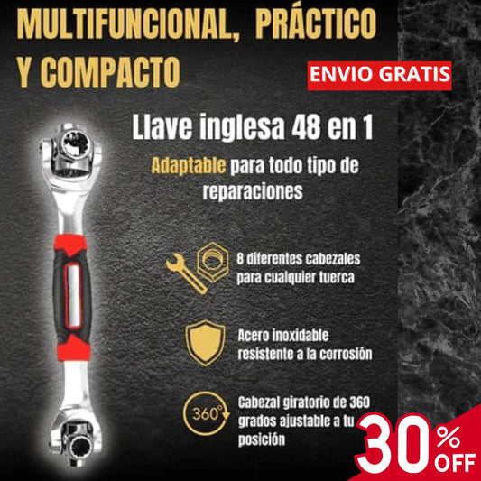 Llave Universal 48 en 1 Ajustable - PowerGrip Pro™ 🔧✨