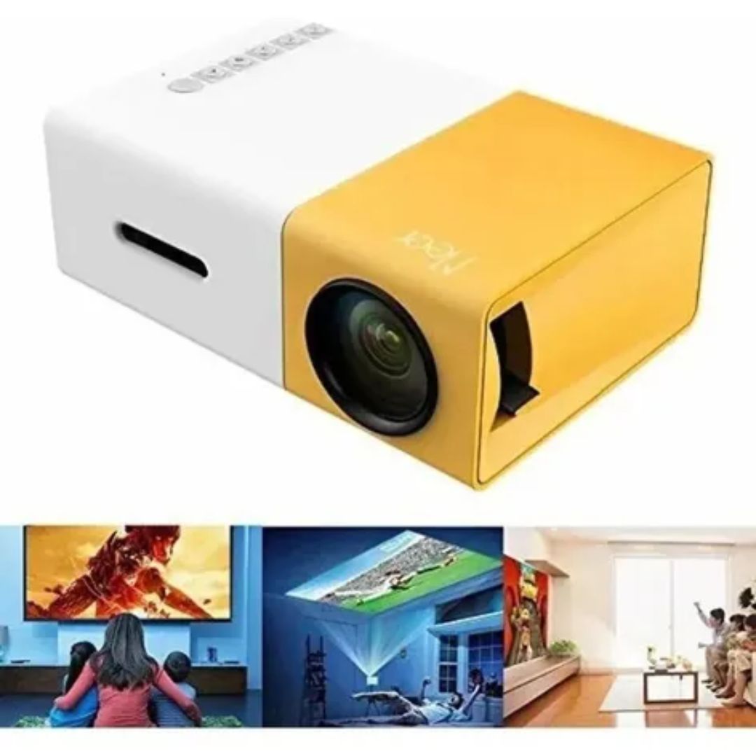 Mini Proyector LED YG300™ 600 lúmenes – Cine en casa desde tu bolsillo 📺