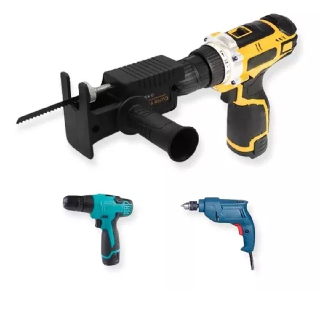 Convertidor de Taladro a Sierra Caladora 4 en 1 - DrillCut Pro™ ⚙️🔧