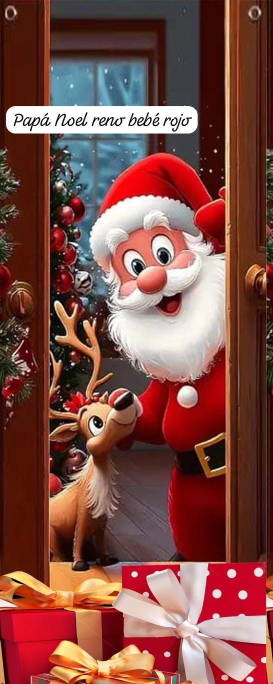 🎅 Funda Navideña Premium™ – Puerta Festiva Instantánea 🎄