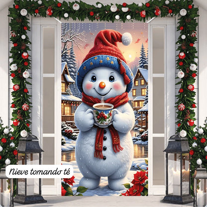 🎅 Funda Navideña Premium™ – Puerta Festiva Instantánea 🎄