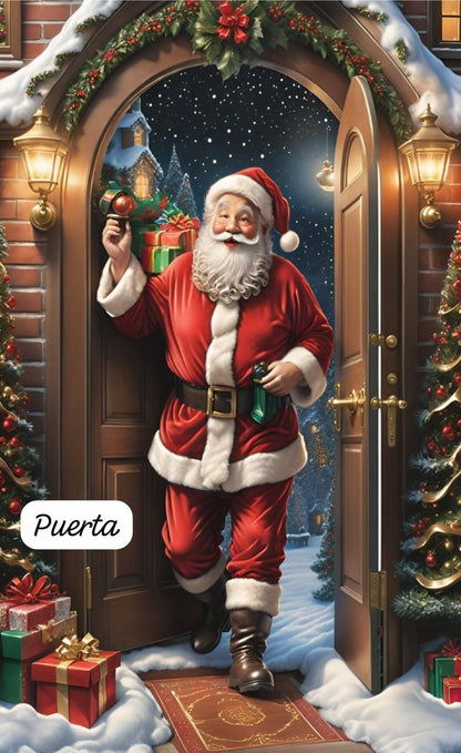 🎅 Funda Navideña Premium™ – Puerta Festiva Instantánea 🎄