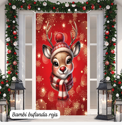 🎅 Funda Navideña Premium™ – Puerta Festiva Instantánea 🎄