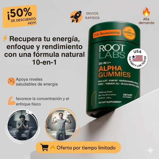 Alpha Pure Shilajit Gummies™ 10-in-1 – 4000 mg