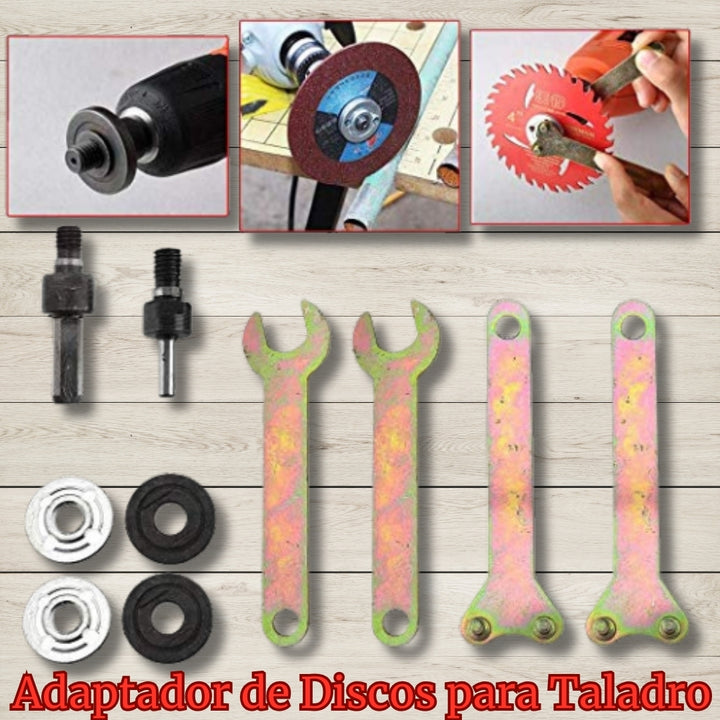 ¡Adaptador de Discos de Pulidora para Taladro! 💡🔧