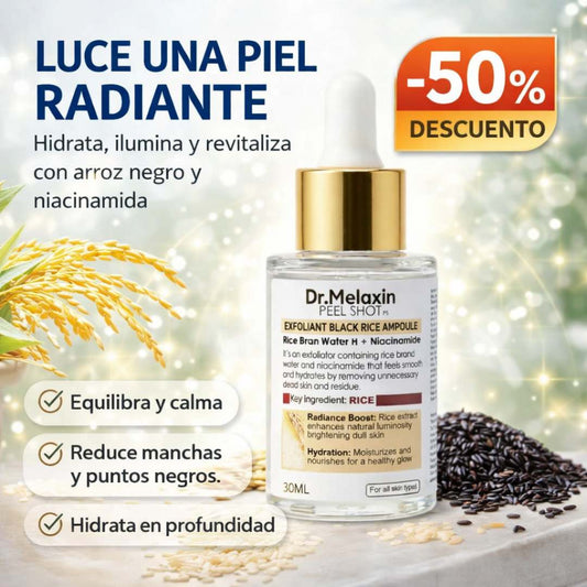 Dr. Melaxin™ Rice Ampoule x 30ml – Piel luminosa e hidratada ✨