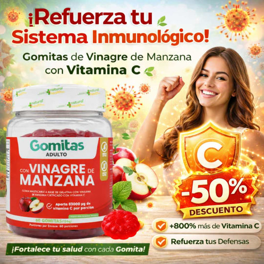 Apple Balance Gummies™ x 60 unds – Vinagre de Manzana + Vitamina C 🍏