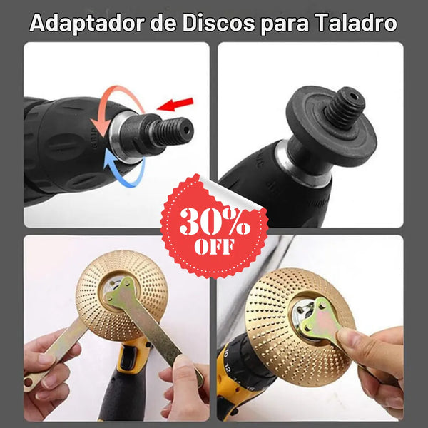 ¡Adaptador de Discos de Pulidora para Taladro! 💡🔧