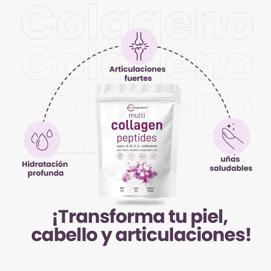 Deluxe™ Colágeno Premium – Hidratación, firmeza y fuerza 💜