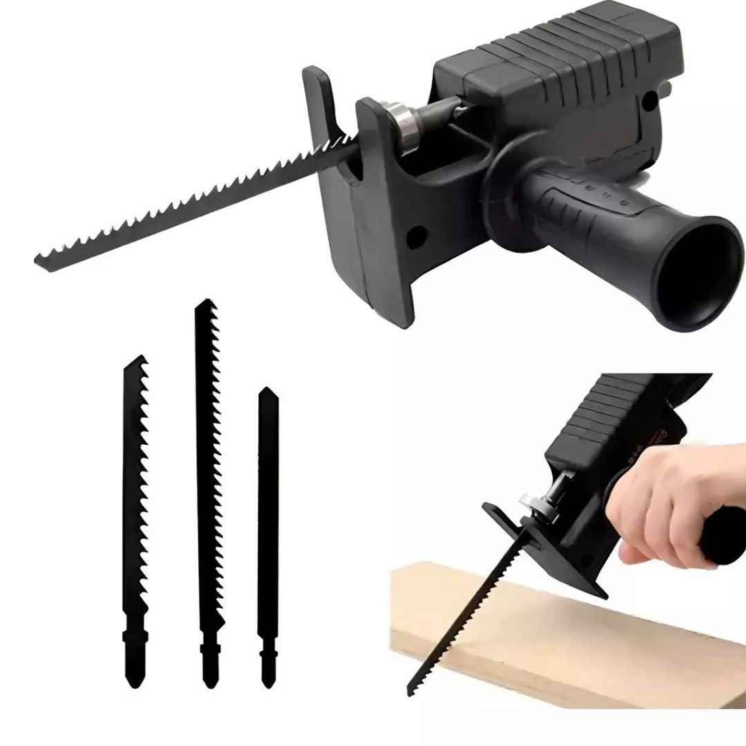 Convertidor de Taladro a Sierra Caladora 4 en 1 - DrillCut Pro™ ⚙️🔧