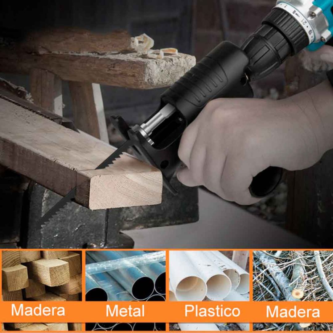 Convertidor de Taladro a Sierra Caladora 4 en 1 - DrillCut Pro™ ⚙️🔧