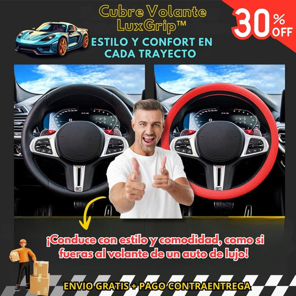 🧊🚗 Cubre Volante LuxGrip™: Estilo y confort en cada trayecto 🚗🧊