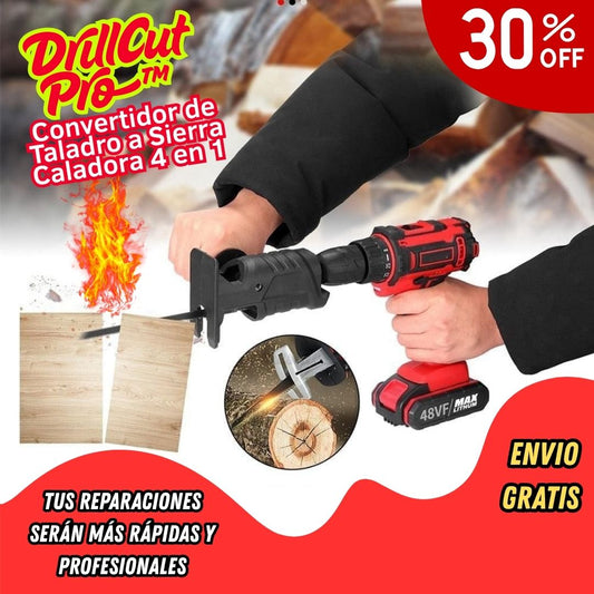 Convertidor de Taladro a Sierra Caladora 4 en 1 - DrillCut Pro™ ⚙️🔧