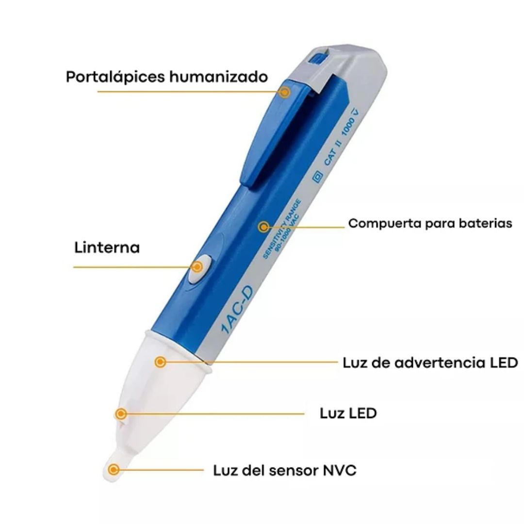 🛠️ Detector de Voltaje Sin Contacto - SafeVolt Pro™ ⚡🔍