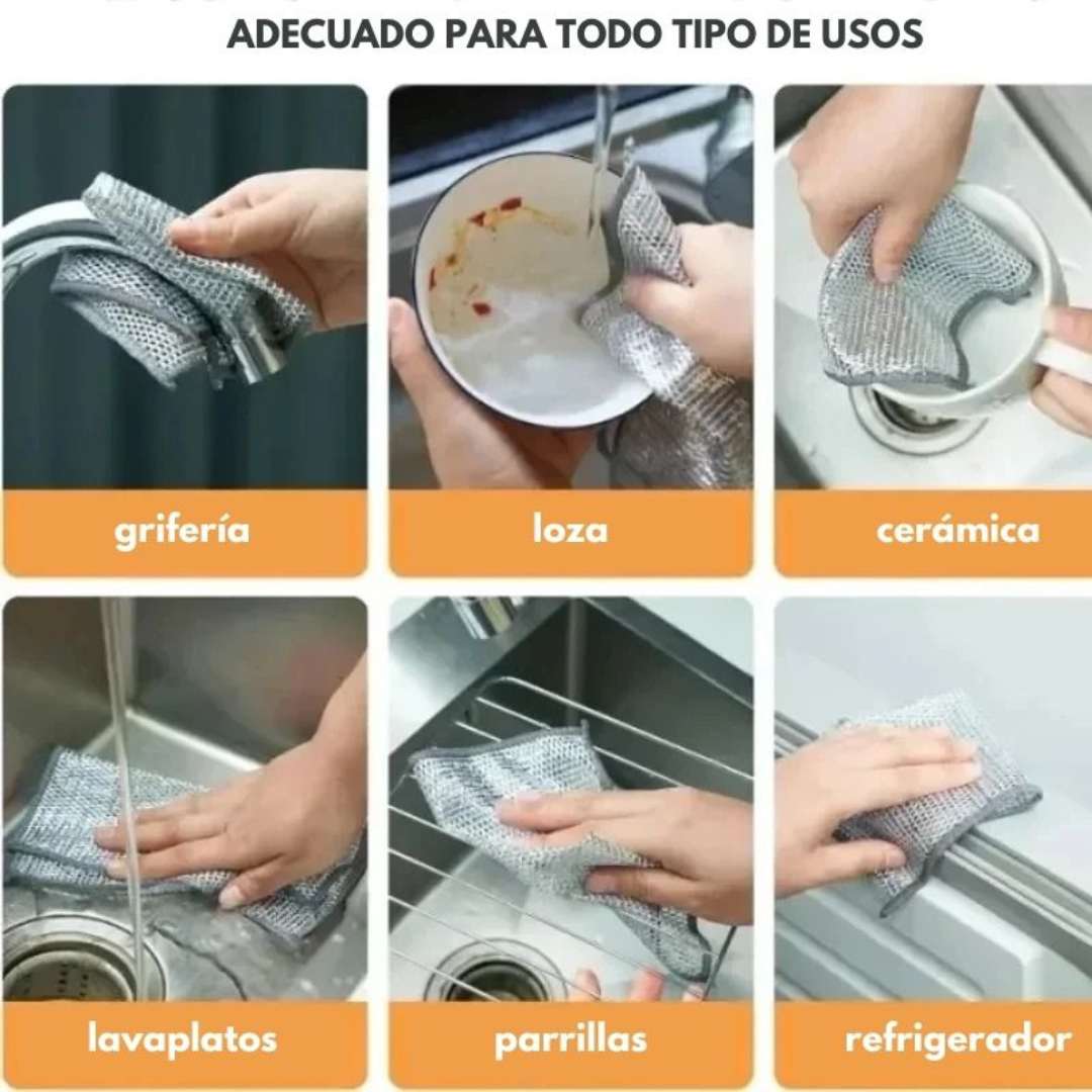 Paños Microfibra Cocina™ Pack x 5 – Súper Absorbentes