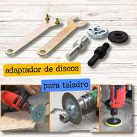 ¡Adaptador de Discos de Pulidora para Taladro! 💡🔧