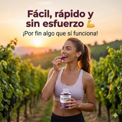 Resveratrol Gummies™ 100 mg Más energía sin complicarte 🍇