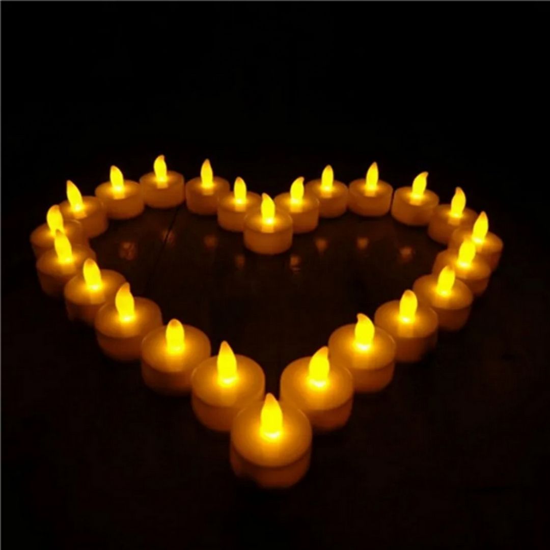 🕯️ LumiWarm™ Caja x 24 Velas LED Cálidas – Ilumina Seguro en Familia