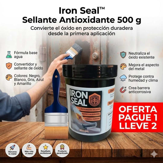 Iron Seal™ Sellante Antioxidante 500 g – Protección Total Contra el Óxido 🛡️