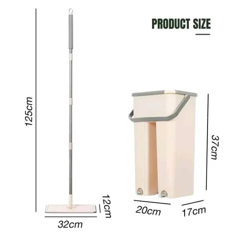 Mop Mágico 360° UltraClean™ — Kit (Mop + Cubeta + Repuesto) 🧹