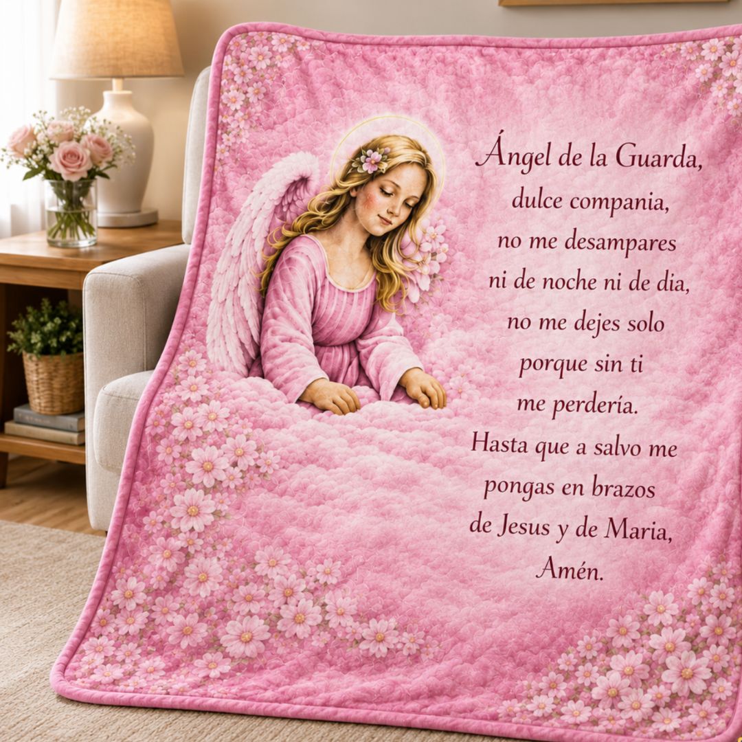 🧸🪽MANTA Cobija Ángel de la Guarda  – Dulces sueños y protección