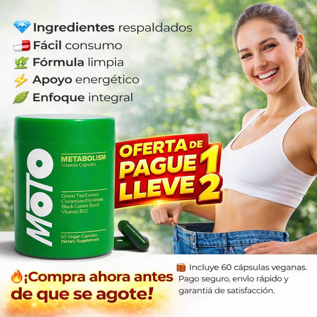 MOTO™ Metabolic Energy – 60 cápsulas 🔥