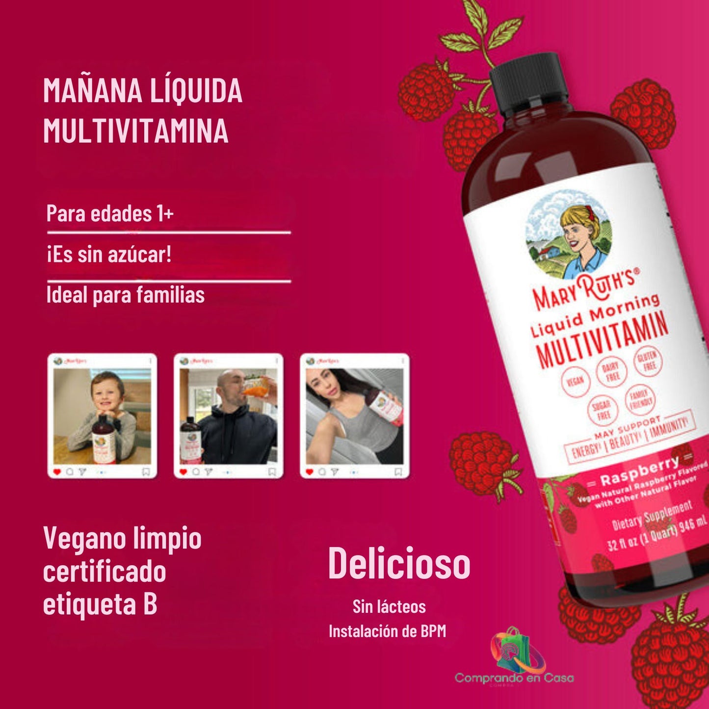 MaryRuth’s Multivitamínico Líquido de Mañana - Salud Natural para Todos 🍇🛡️