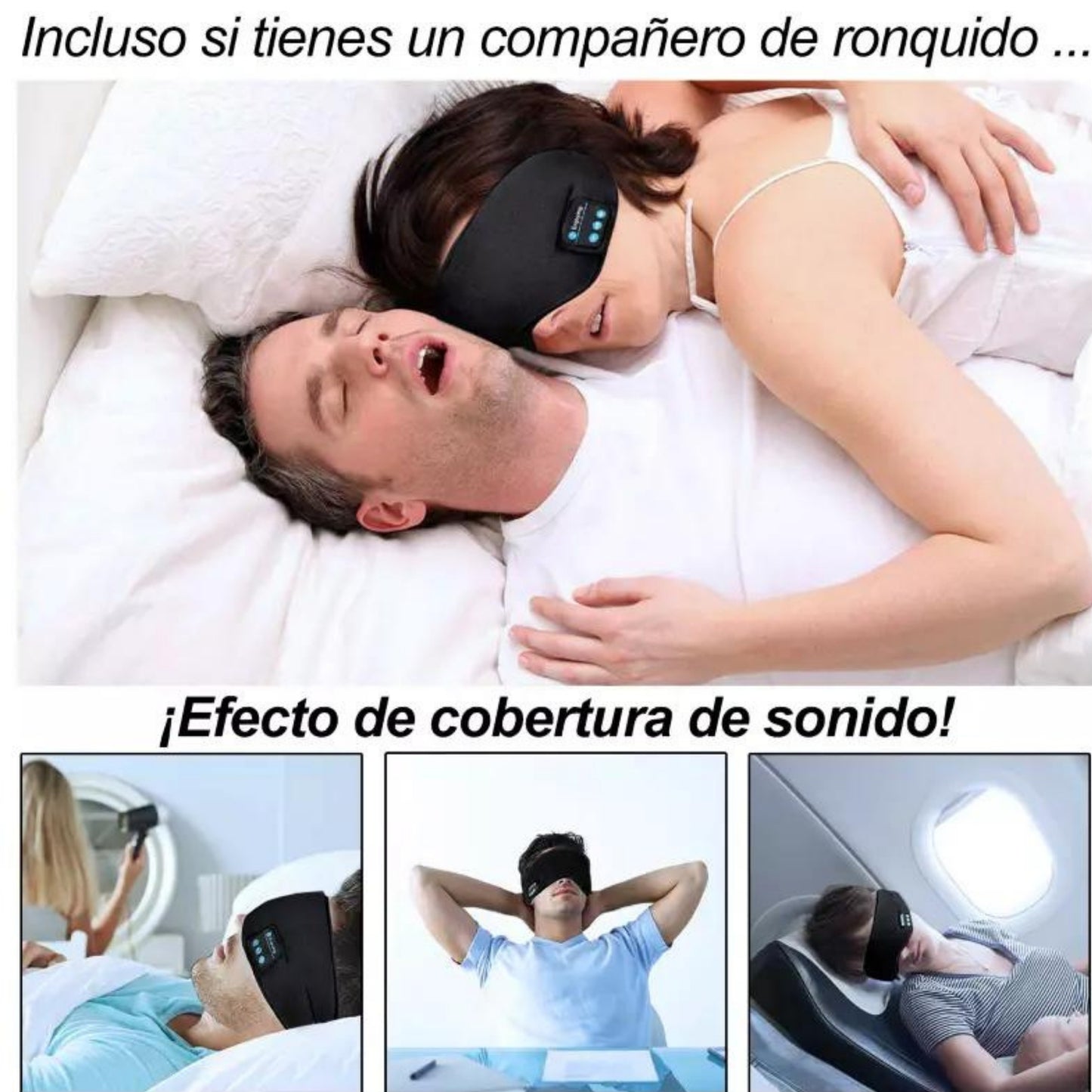 Banda Bluetooth Antifaz Para Dormir 🎧😴