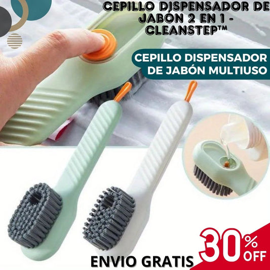 Cepillo Dispensador de Jabón 2 en 1 - CleanStep™ 🧼👟